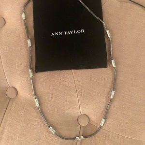 Ann Taylor necklace. Gun metal color